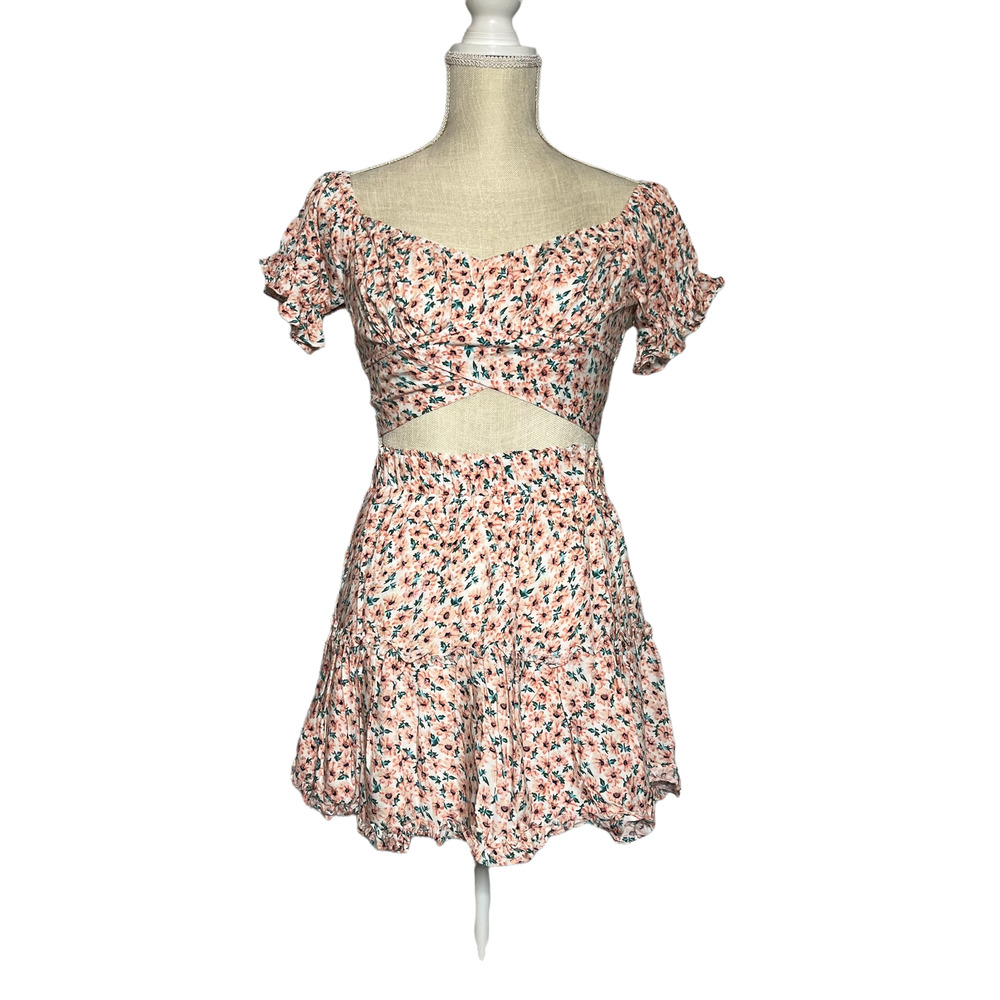 Saints + Secrets Blue Spero Floral Top and Skirt Set Size Small NWT